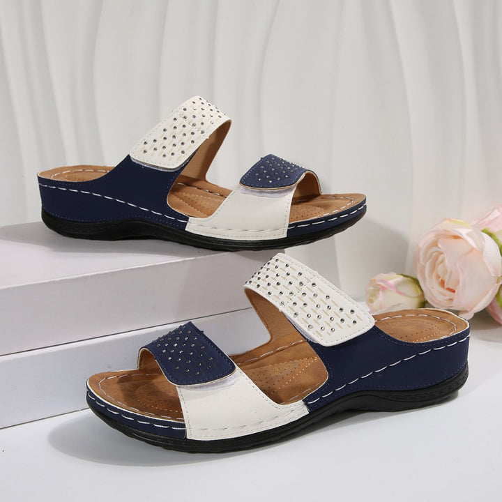 Dame Stilfulde Soft Cushion Slide Sandaler Stilla