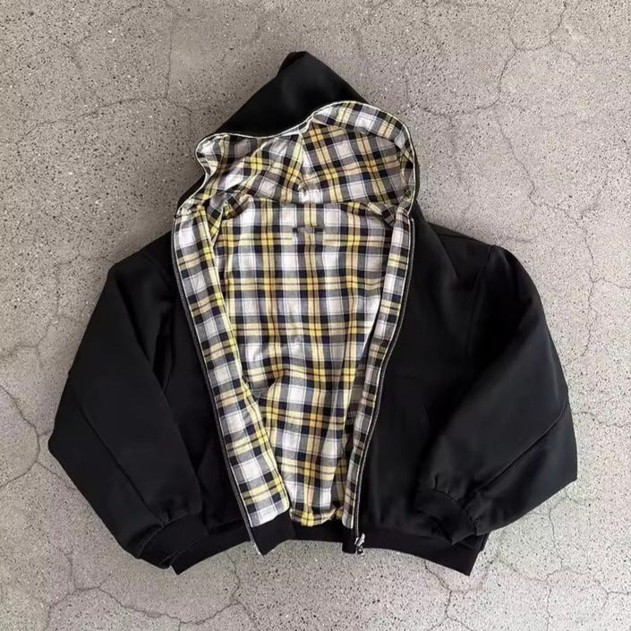 Kvinders afslappede hoodie-jakke med ternet for Stilla