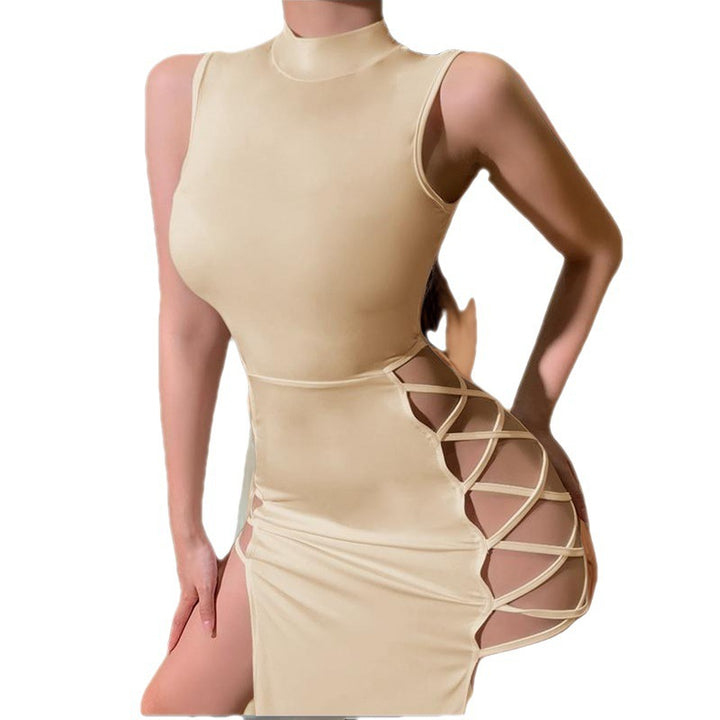 Femme Cut-Out Maxi Kjole med sideløsning Stilla
