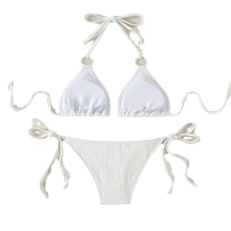Damer Triangel-Bikini med ringpynt Skovae