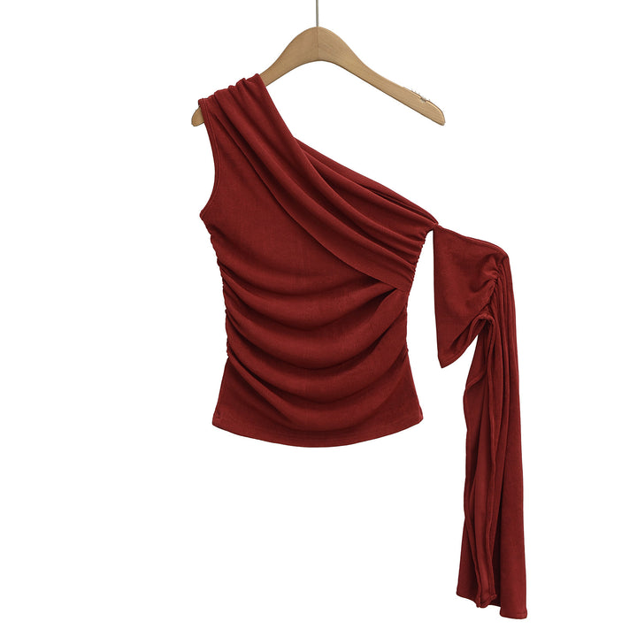 Damer Elegante asymmetrisk top med raffinerede draperingselementer Stilla