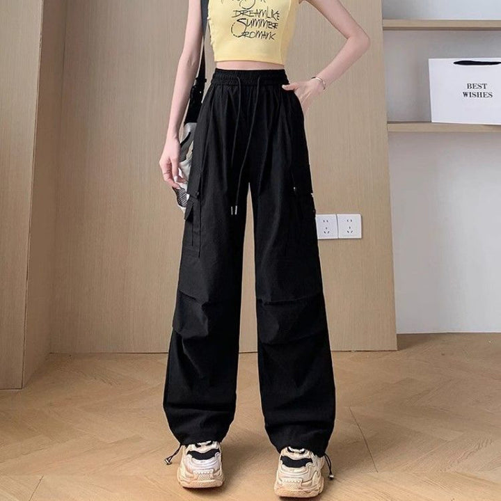 Femme Casual Cargo-bukser med elastisk linning og sidelommer Stilla
