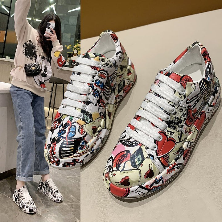 Dame Mode-Sneakers med kreativ grafikdesign Stilla