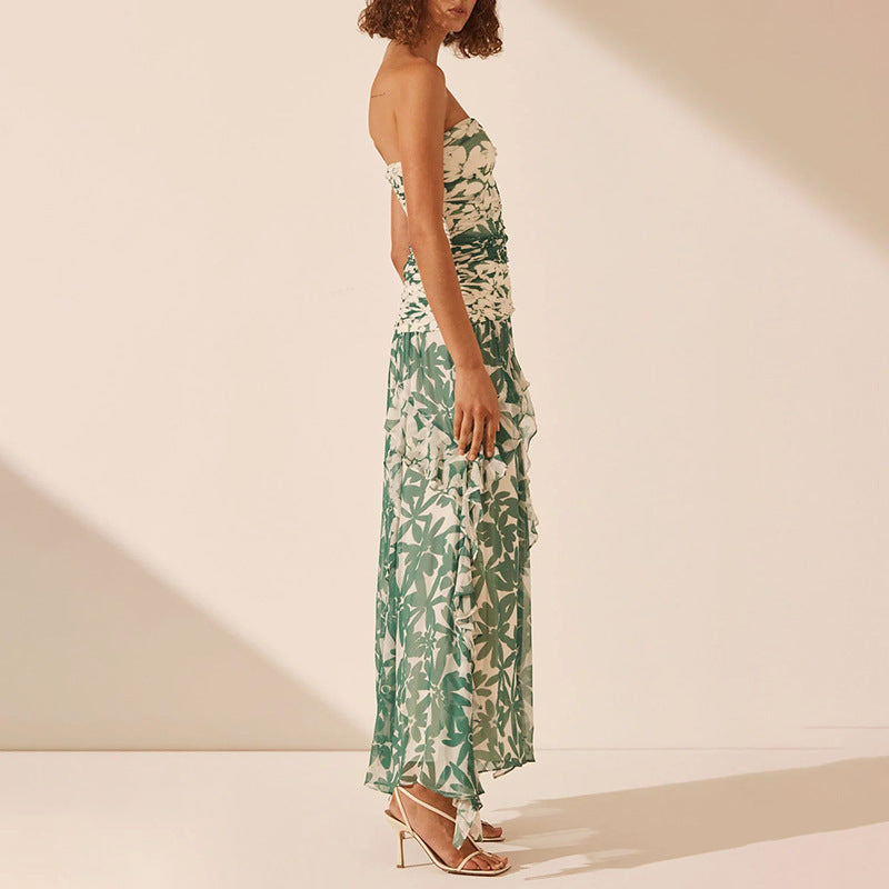 Dame Off-Shoulder Lagkjole Maxi Stilla