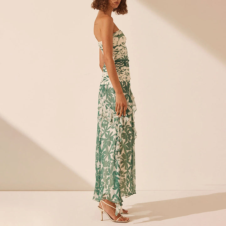 Dame Off-Shoulder Lagkjole Maxi Stilla