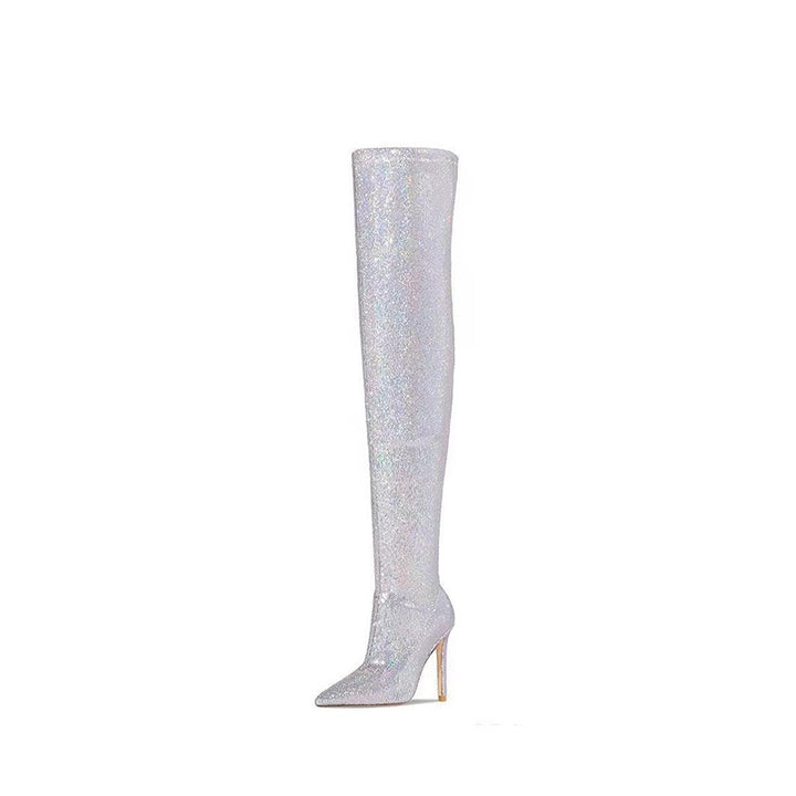 Femme Over-the-Knee Glitter Stiletto Støvler Stilla