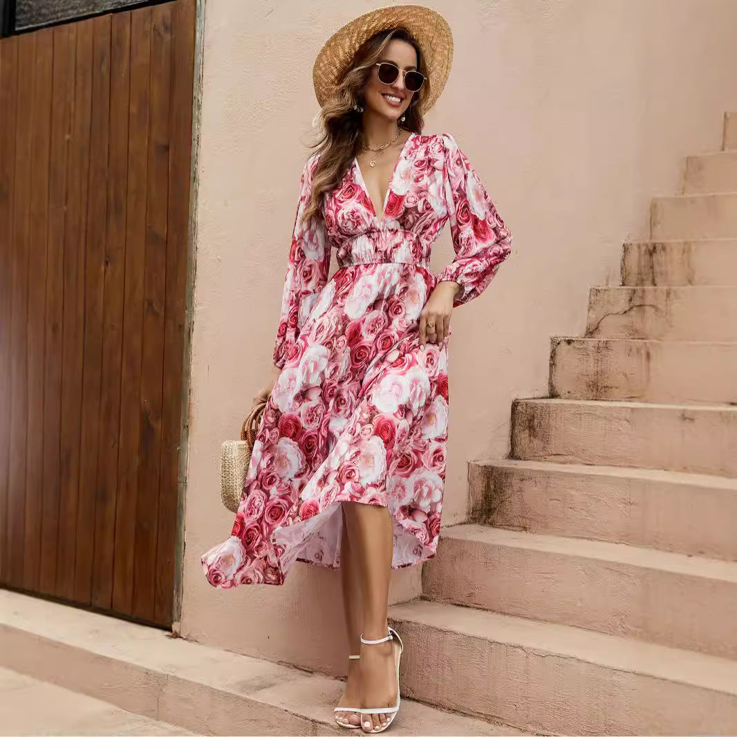 Dame Wrap-Maxi-Kjole Stilla