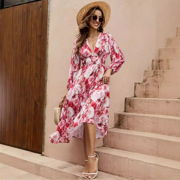Dame Wrap-Maxi-Kjole Stilla