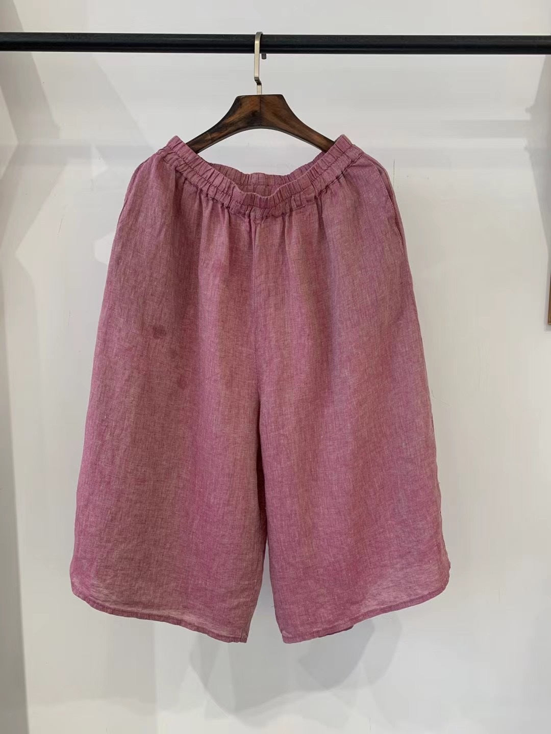 Femme Afslappet Pasform Linned Culottes Stilla