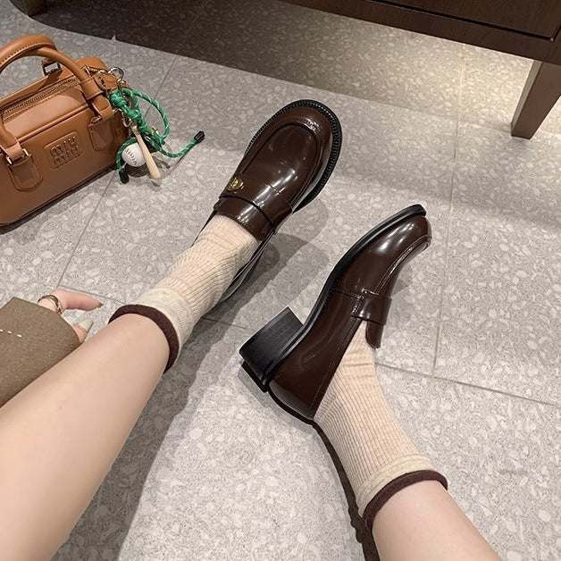 Dame Elegant Laklæder Slipper Stilla