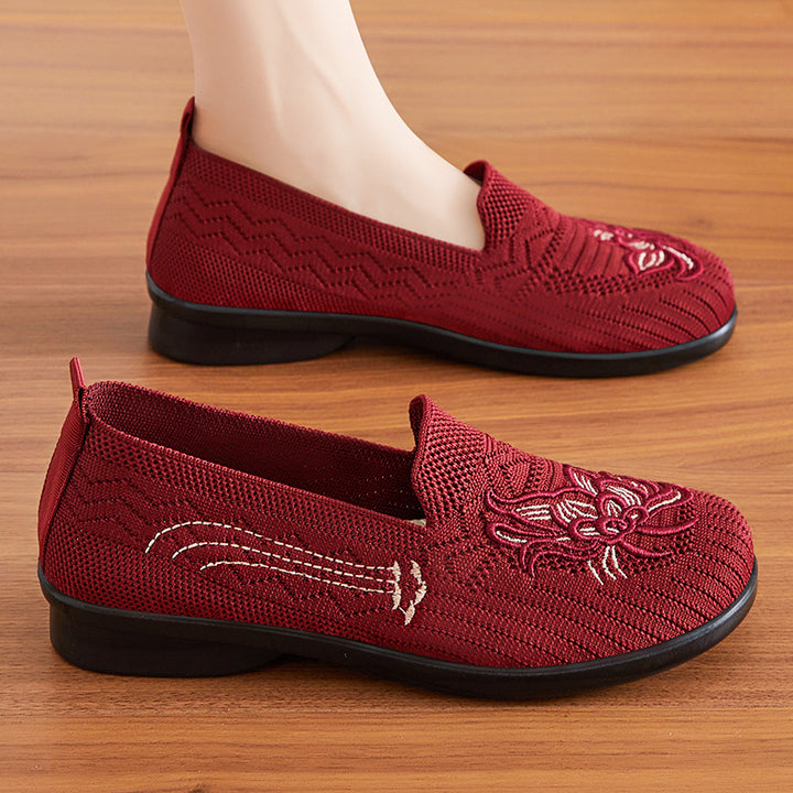 Femme Kunstigt Broderede Slip-On Clogs Stilla