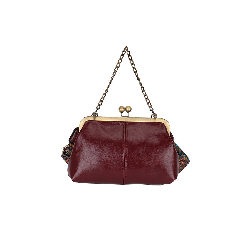 Femme Vintage-inspirerede Kiss Lock Clutch-taske Stilla