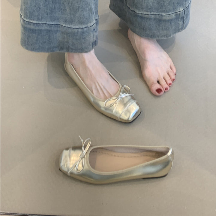 Dame Elegant Sløjfe-Accent Balletsko Stilla