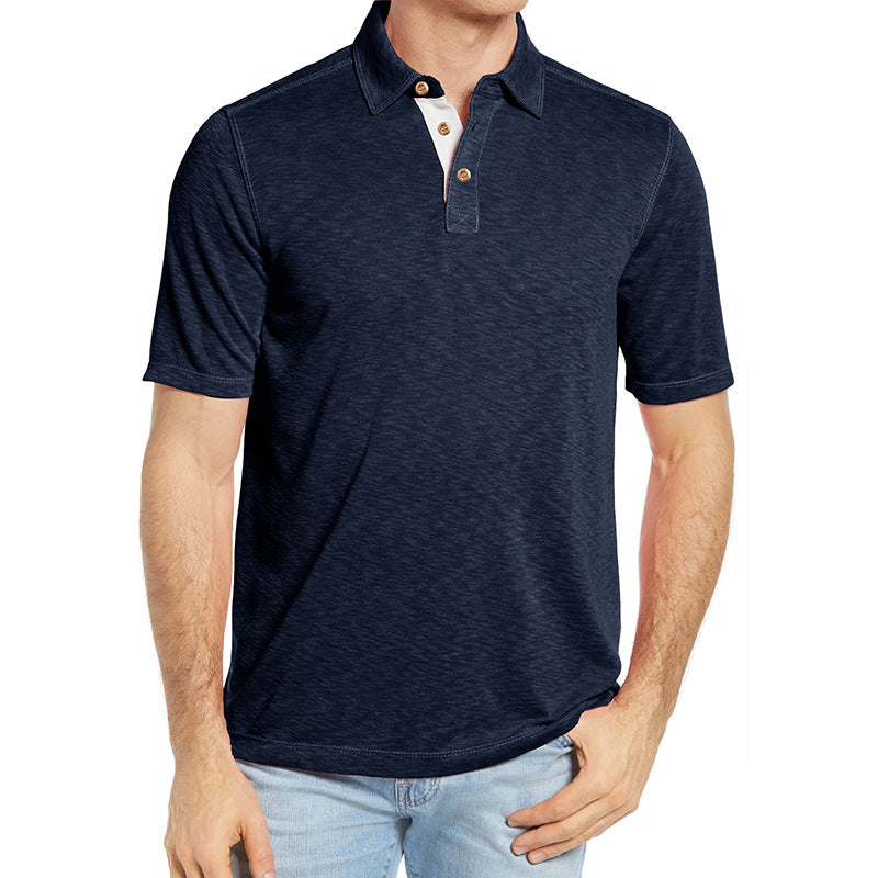Herrer Polo-Shirt med elegante knapper og blødt stof Stilla