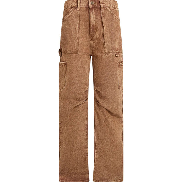 Dame Cargo-jeans i casual snit med praktiske lommer Skovae