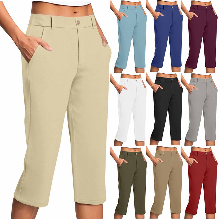 Dame Capri-bukser med behagelig pasform og praktiske lommer Stilla