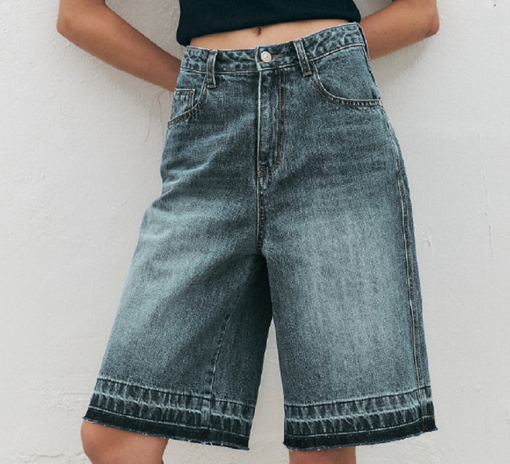 Damer Løst skårne denim-bukser i moderne design med høj talje og afslappede detaljer Stilla