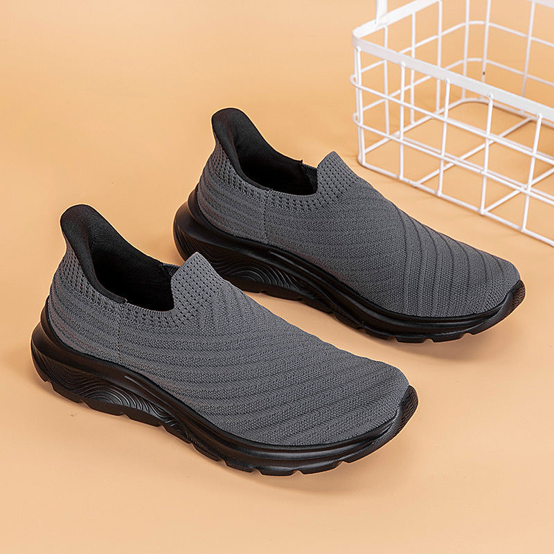 Dame Slip-On Komfort Sneakers med polstrede indlægssåler og åndbart strik-overmateriale Stilla