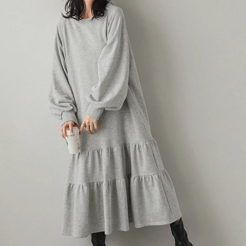 Femme Cozy Gestufter Sweatshirtkjole Stilla