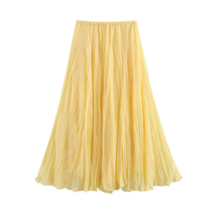 Femme Let Fald Maxi Nederdel Stilla