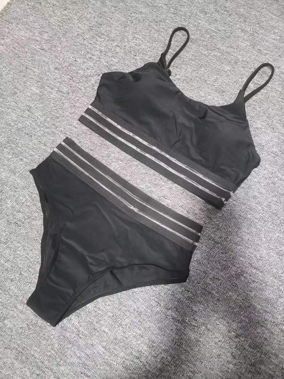 Dame Højtaljede Bikini-sæt med stilfulde Leopardstriber Stilla
