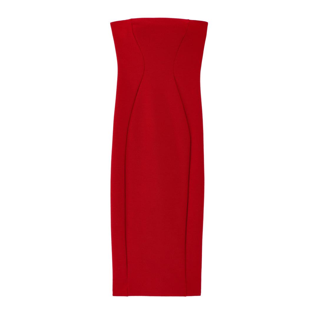 Femme Strapless Bodycon Maxi Kjole Stilla