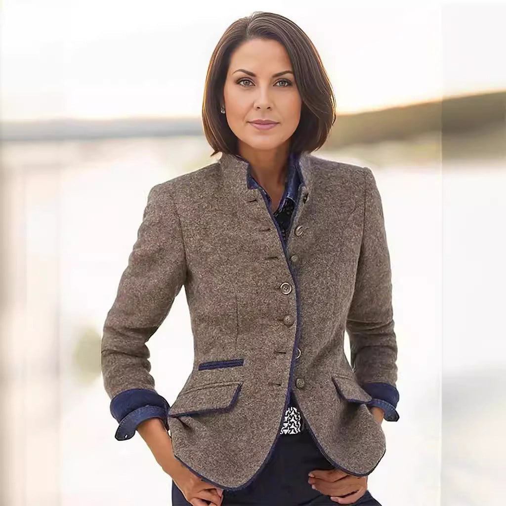 Dame Måltilpasset Textureret Blazer Stilla
