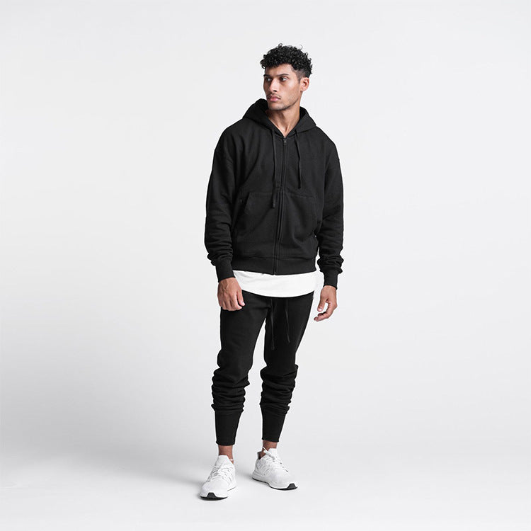 Herrer Komfortabel Hoodie jakke lavet af blød fleece Stilla