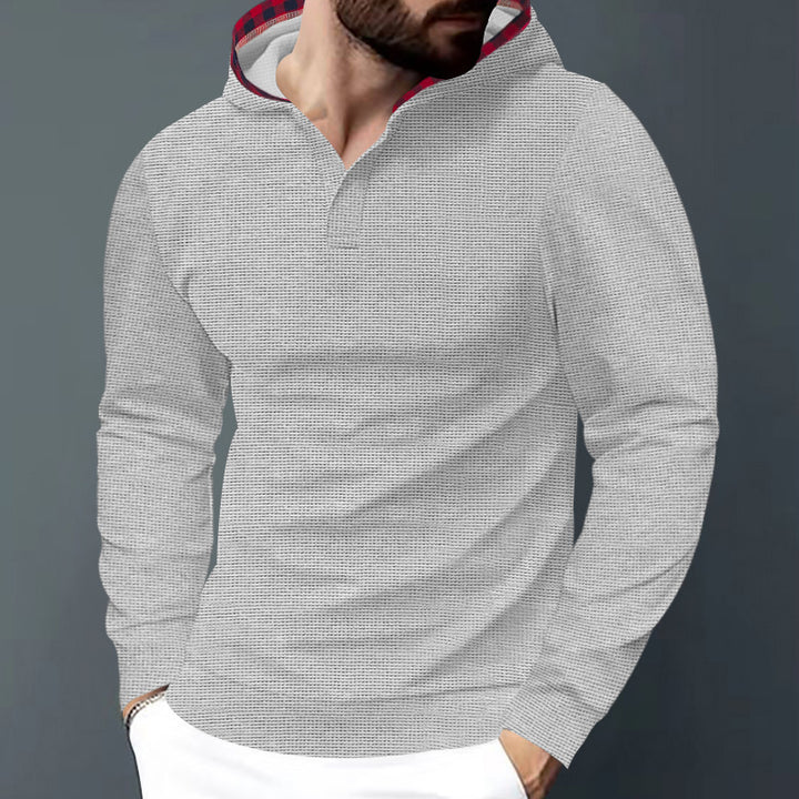 Herrer Polo-Hoodie med Elegant Hue og Materiale af Høj Kvalitet Stilla
