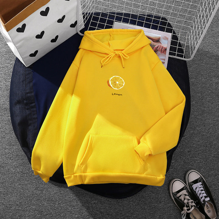 Kvinder hoodie med frugtig vandmelon motiv Stilla