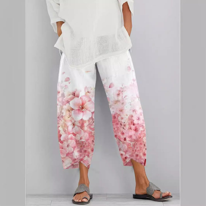 Dame Bohemian Blomstertrykt Culottes Stilla
