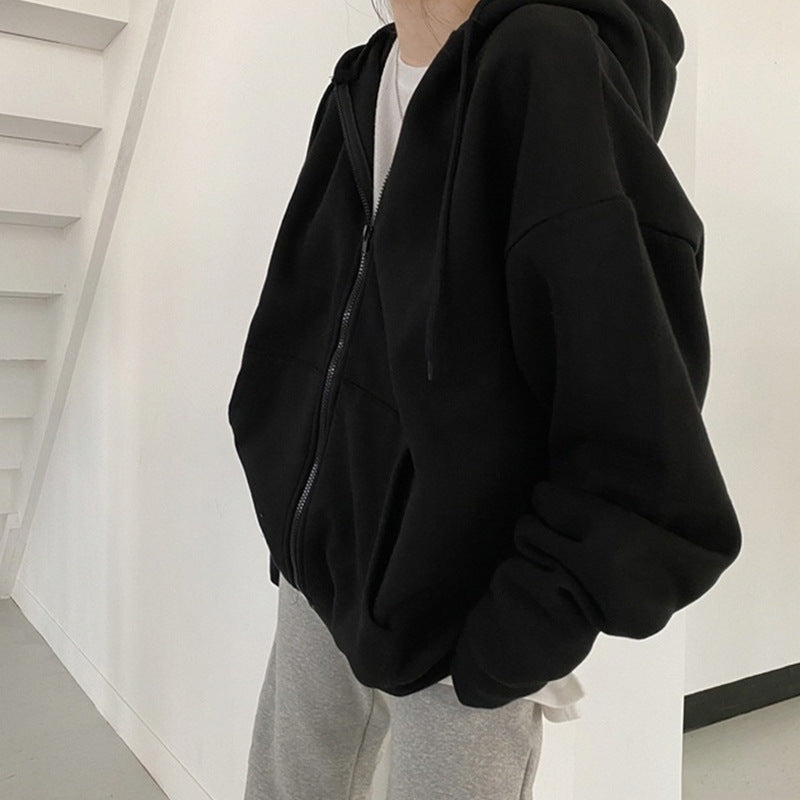 Femme Cozy Overdimensioneret Zip-Up Hoodie Stilla