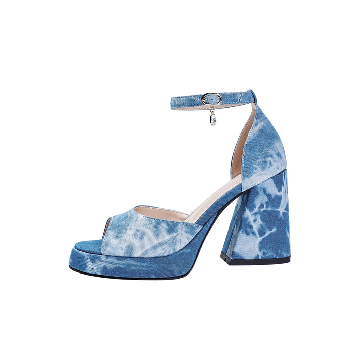 Femme Platform Højhælede Sandaler med Ankelrem Detalje Stilla