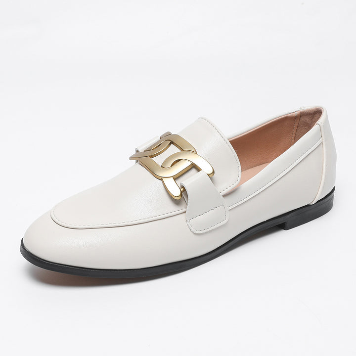 Dame Elegante Mokasiner med Guld accenter Stilla
