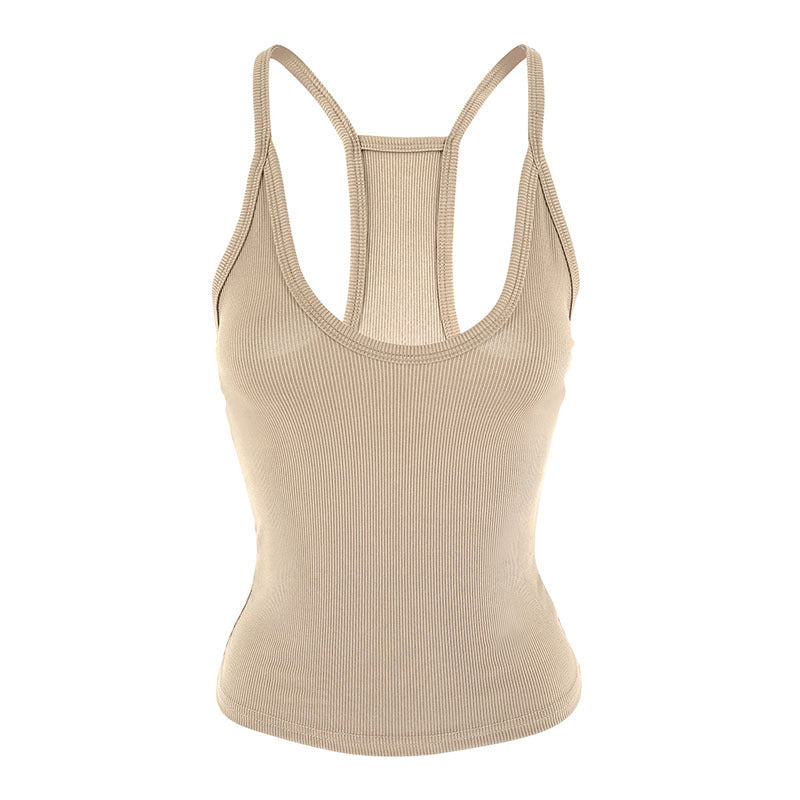 Dame Sporty Stretch-top med slank pasform Skovae