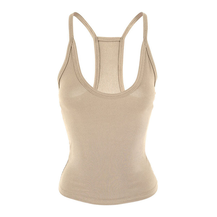 Dame Sporty Stretch-top med slank pasform Skovae