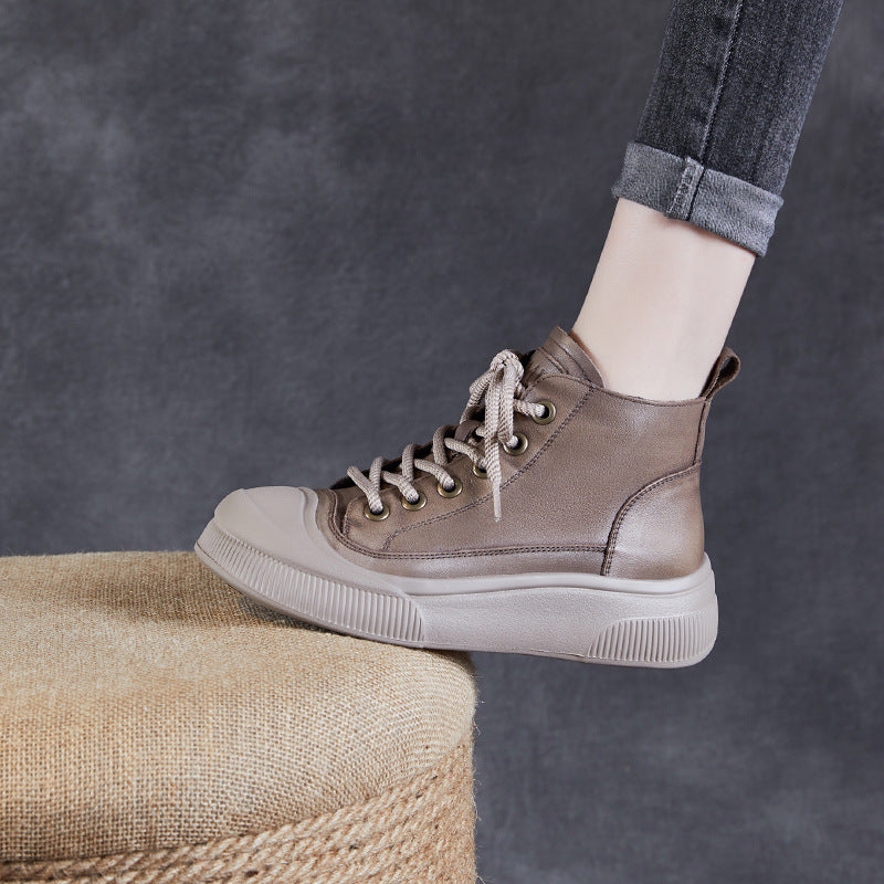 Dame High-Top Fritids Sneakers med hævet sål Stilla