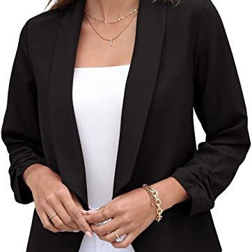 Dame trendy og elegant blazer med asymmetrisk skæring Stilla