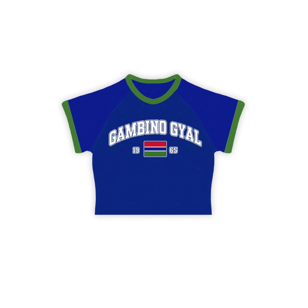 Dame sporty T-shirt med trendy grafiktrykt og afslappet snit Skovae