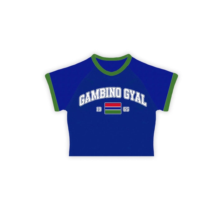 Dame sporty T-shirt med trendy grafiktrykt og afslappet snit Skovae