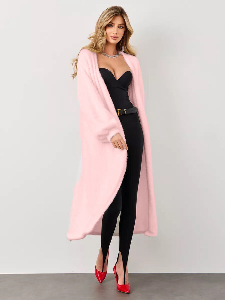 Femme Soft Fuzzy Åben Forside Cardigan Stilla