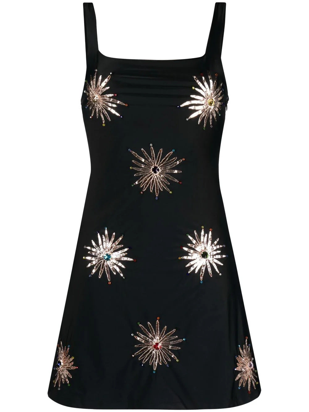 Dame casual kjole med glitrende pailletter og trendy snit