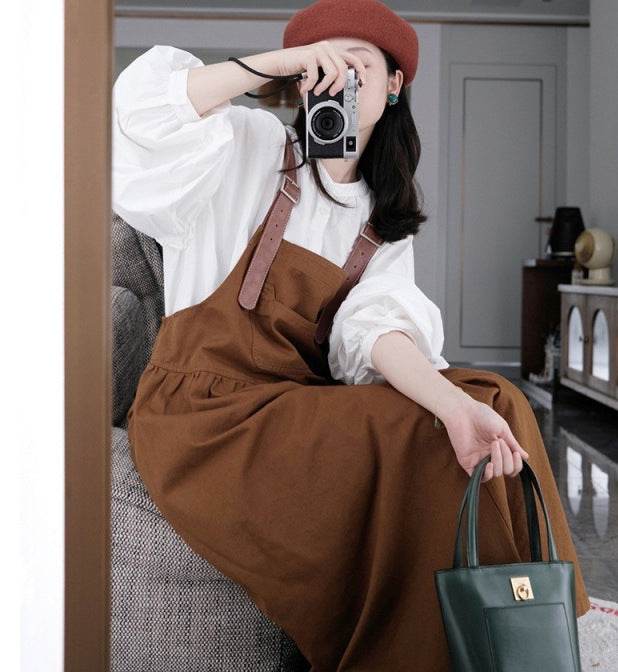 Femme Justerbare Strop Maxi Kjole Stilla