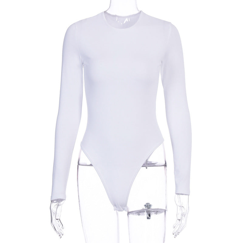 Dame Figurfokuseret Langærmet Bodysuit Skovae