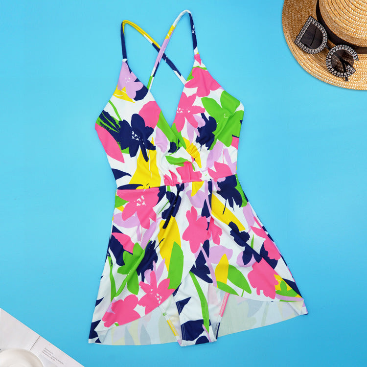 Dame Floral designet stranddragt Skovae