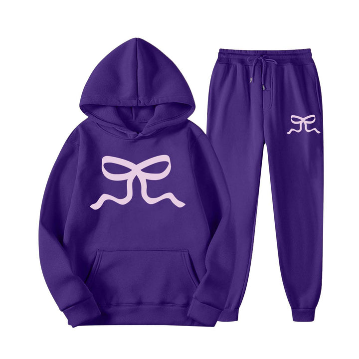 Kvinders casual hoodie og joggingbukser sæt Stilla