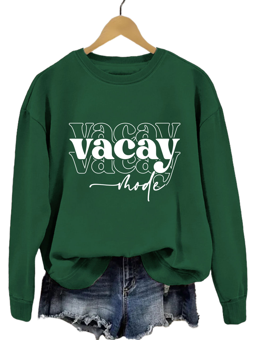 Kvinders sweatshirt med afslappet tekst og afslappet pasform Stilla