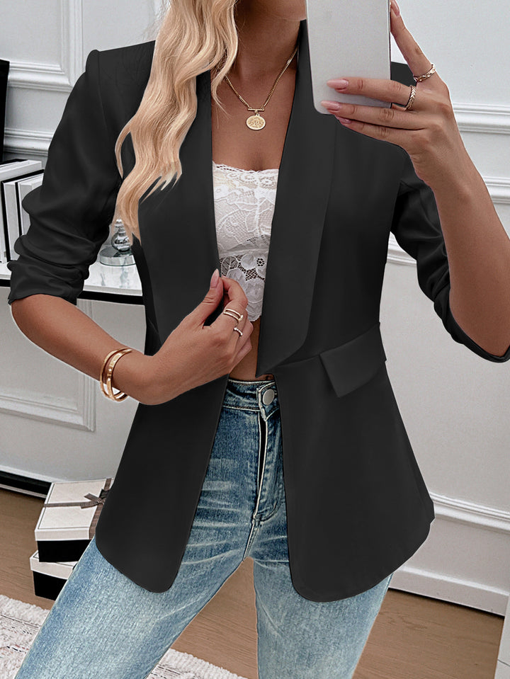 Dame elegant, figursyet blazer med pendelærmer Stilla