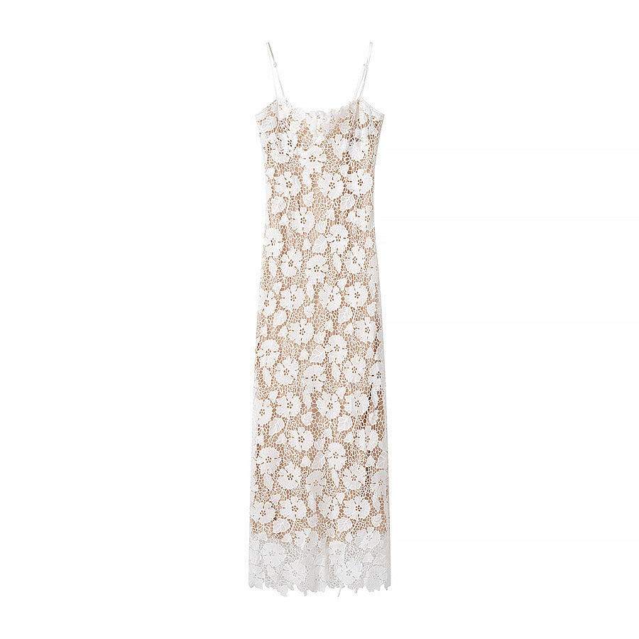 Femme Floral Spids Maxikjole Stilla