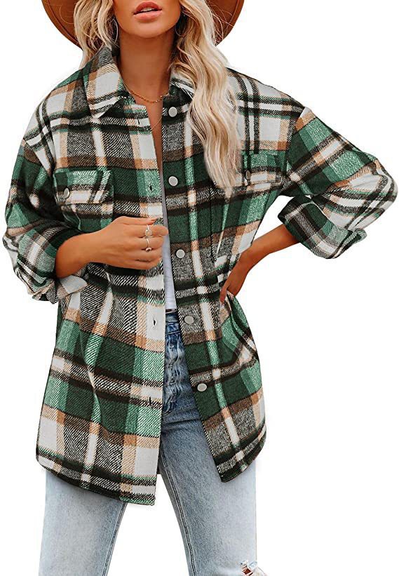 Dame Casual Ternede Overshirt Jakke Stilla